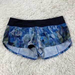 Lululemon Speed Up Short *2.5" Sun Dazed Multi Blue / Super Dark